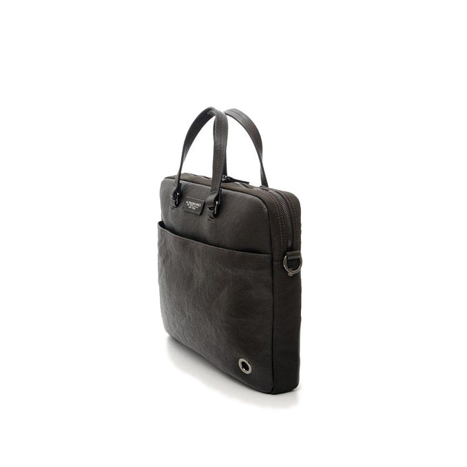CARTELLA 1 ZIP STEEL RIVET Unisex Marrone