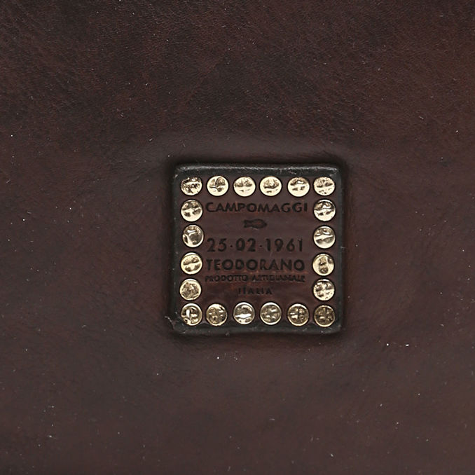 CARTELLA IN PELLE CON DOPPIA ZIP Uomo Moro