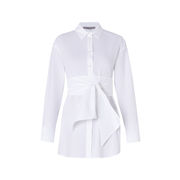 CASACCA RIGHT CON FUSCIACCA IN POPELINE Donna Bianco CASACCA RIGHT CON FUSCIACCA IN POPELINE Donna Bianco