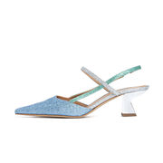 CHANEL AMAI SLINGBACK Donna Avio Silver Mint CHANEL AMAI SLINGBACK Donna Avio Silver Mint