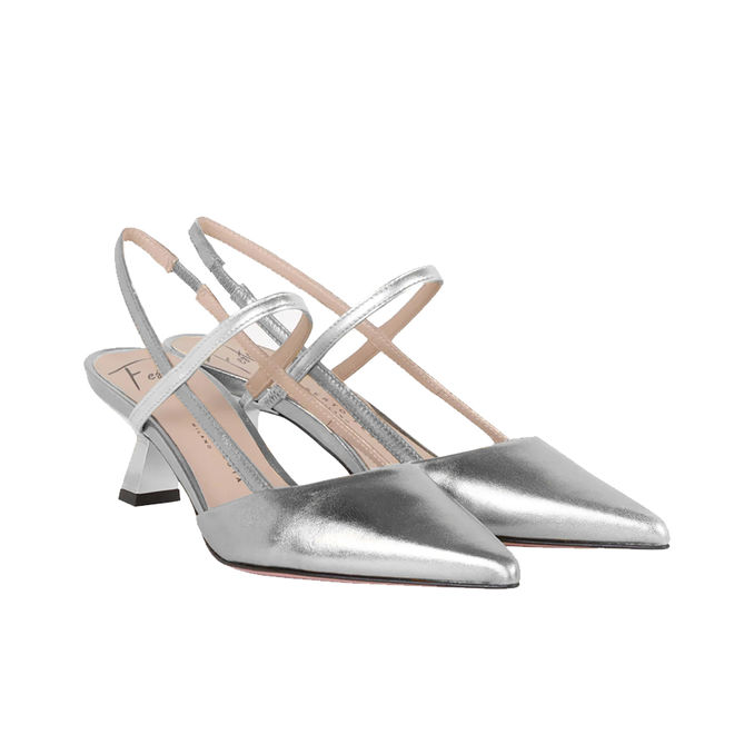 CHANEL AMAI SLINGBACK Donna Silver