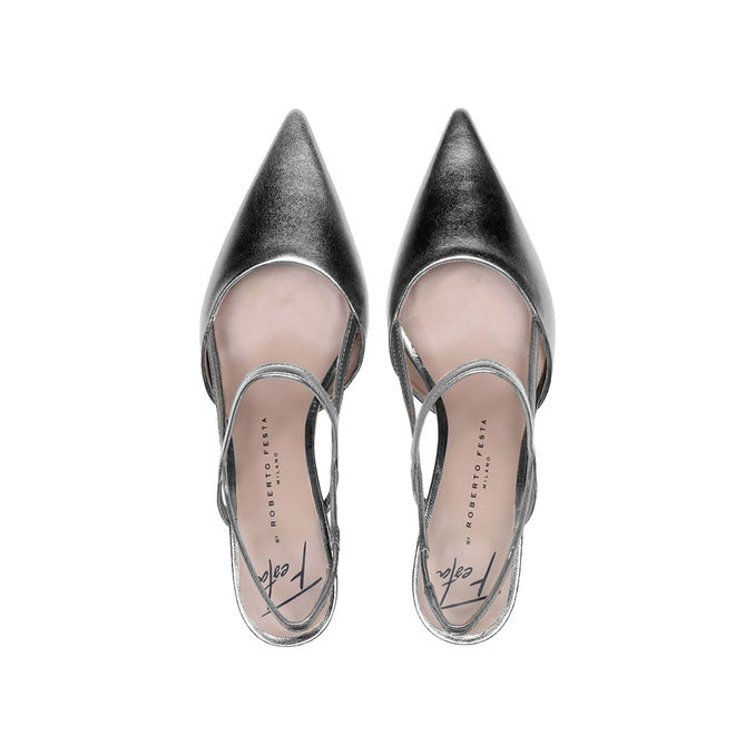 CHANEL AMAI SLINGBACK Donna Silver