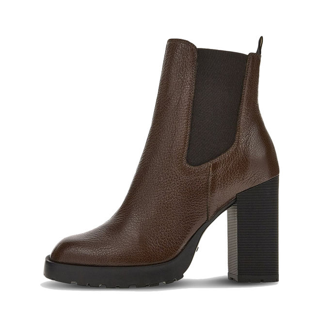 CHELSEA BOOTS H623 Donna Marrone
