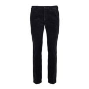 CHINO IN VELLUTO A RIGHE CON RISVOLTO Uomo Antracite CHINO IN VELLUTO A RIGHE CON RISVOLTO Uomo Antracite