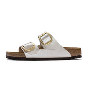 CIABATTA ARIZONA BIG BUCKLE BIRKO FLOR Donna Pearl White CIABATTA ARIZONA BIG BUCKLE BIRKO FLOR Donna Pearl White