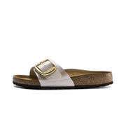 CIABATTA MADRID BIG BUCKLE BIRKO FLOR Donna Pearl White CIABATTA MADRID BIG BUCKLE BIRKO FLOR Donna Pearl White
