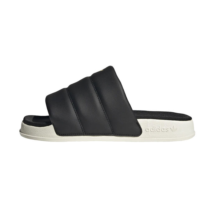 CIABATTE ADILETTE ESSENTIAL Donna Nero Bianco