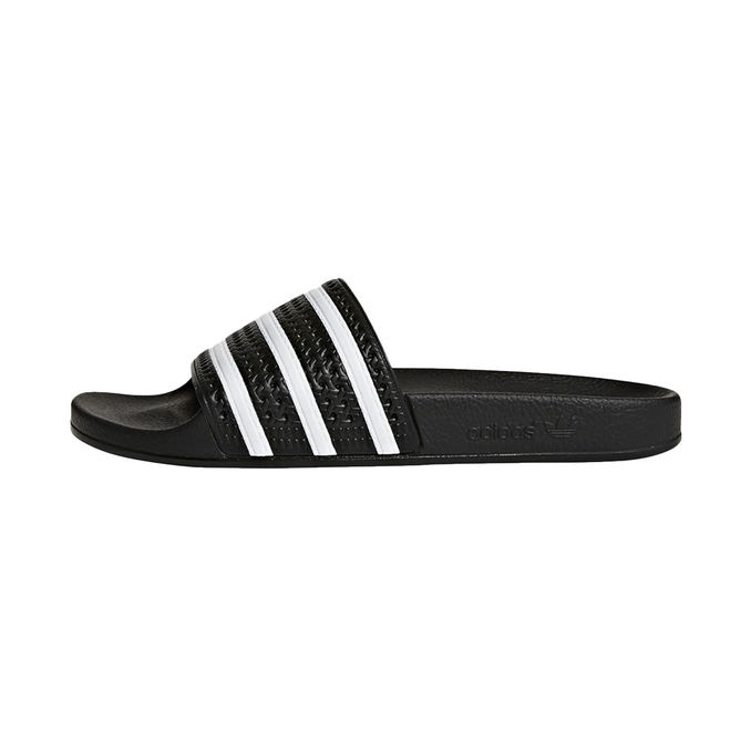 CIABATTE ADILETTE Unisex Black White
