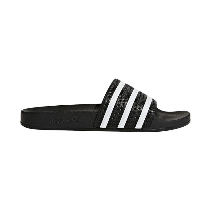 CIABATTE ADILETTE Unisex Black White