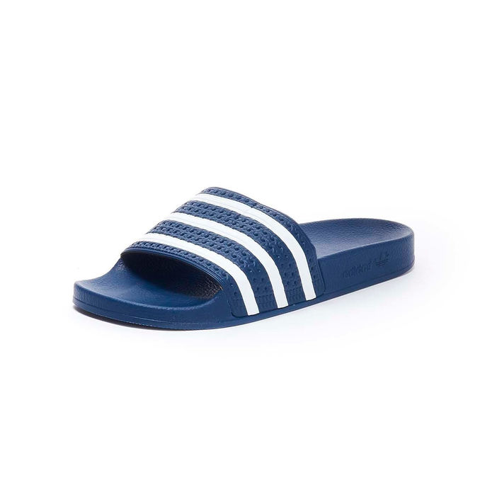 CIABATTE ADILETTE Unisex Blu White