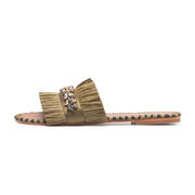 CIABATTE SEMIRA RAFFIA Donna Military Green CIABATTE SEMIRA RAFFIA Donna Military Green