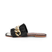 CIABATTINA CATENA ORO DANATA DE SIENA Donna Nero CIABATTINA CATENA ORO DANATA DE SIENA Donna Nero