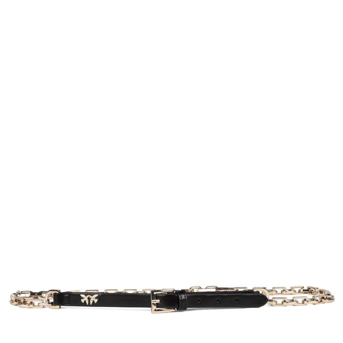 CINTURA IN PELLE Donna Nero