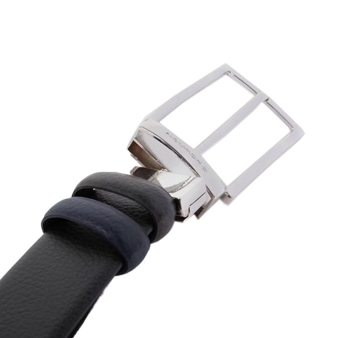 CINTURA REVERSIBILE CON FIBBIA AD ARDIGILIONE Uomo Nero e Blu