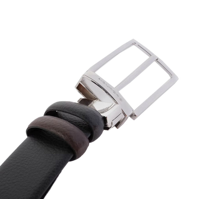 CINTURA REVERSIBILE CON FIBBIA AD ARDIGILIONE Uomo Nero e Moro