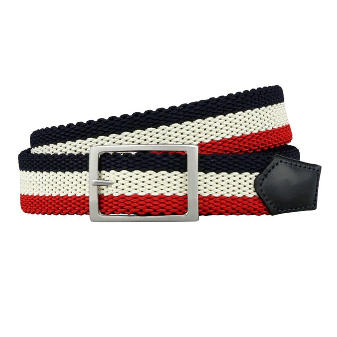 CINTURA REVERSIBILE STRETCH Uomo Navy Rosso