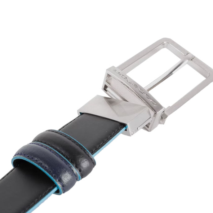 CINTURA REVERSIBILE Uomo Nero e Blu2