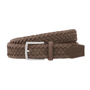 CINTURA SUEDE BRAIDED Uomo Marrone Scuro  CINTURA SUEDE BRAIDED Uomo Marrone Scuro