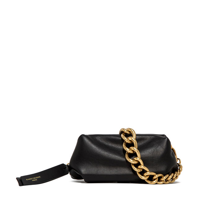 CLUTCH COLETTE IN PELLE Donna Nero