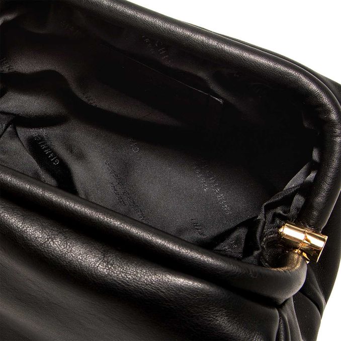 CLUTCH COLETTE IN PELLE Donna Nero