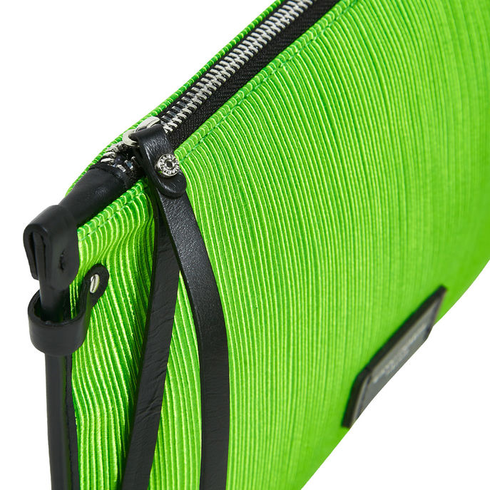 CLUTCH MARCELLA PELLE E TESSUTO Donna Kiwi