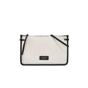CLUTCH MARCELLA PELLE E TESSUTO Donna Panna CLUTCH MARCELLA PELLE E TESSUTO Donna Panna