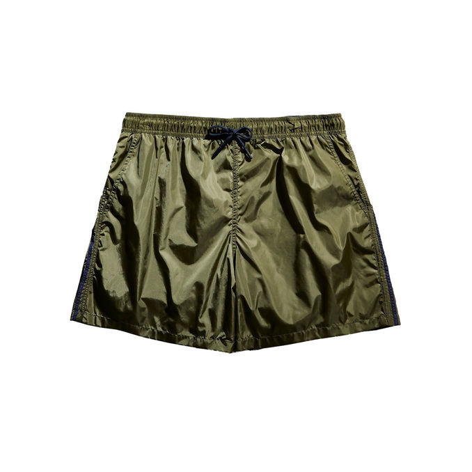 COSTUME BANDE LATERALI Uomo Verde Militare Blu