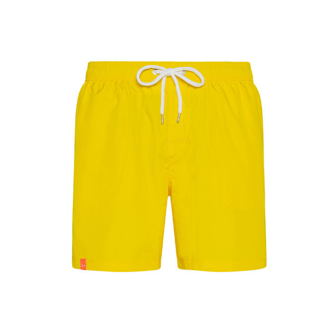 COSTUME CON LOGO SUL RETRO Uomo Giallo