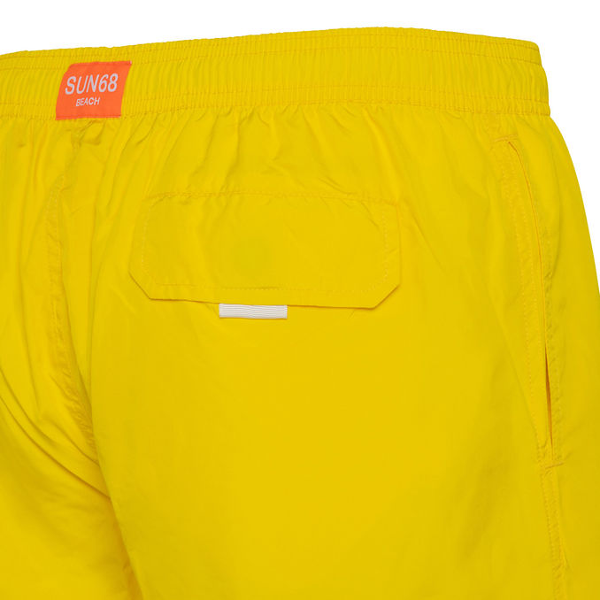COSTUME CON LOGO SUL RETRO Uomo Giallo