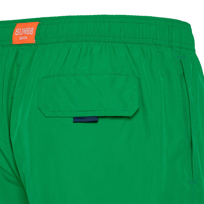 COSTUME CON LOGO SUL RETRO Uomo Verde Prato