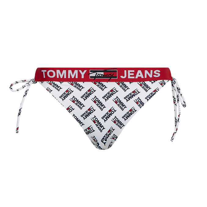 COSTUME SLIP LOGATO CON LACCI Donna Bianco