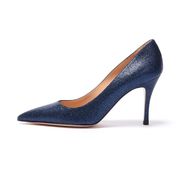 DECOLLETE' NEW EMMA MICROGLITTER TACCO MEDIO Donna Blu notte DECOLLETE' NEW EMMA MICROGLITTER TACCO MEDIO Donna Blu notte