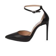DECOLLETE' VOLT A PUNTA CON CINTURINO E TACCO STILETTO Donna Black leather DECOLLETE' VOLT A PUNTA CON CINTURINO E TACCO STILETTO Donna Black leather