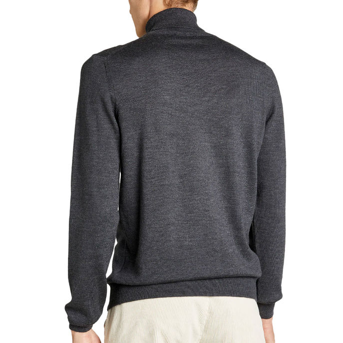 DOLCEVITA IN MAGLIA RASATA DI LANA MERINOS EXTRA FINE Uomo Catramer