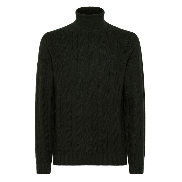 DOLCEVITA TURTLE KNIT Uomo Militare Scuro