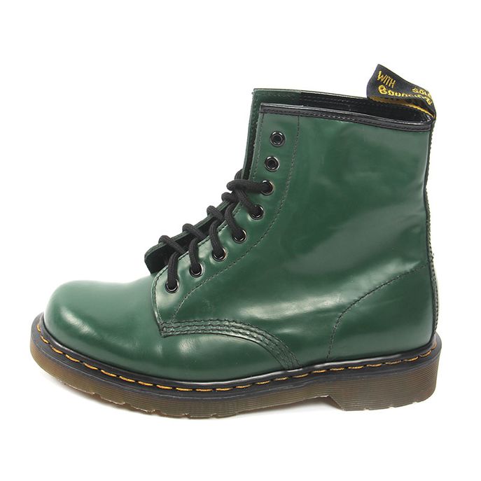 dr martens green canvas boots