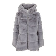 ECOPELLICCIA CON CAPPUCCIO Donna Grey ECOPELLICCIA CON CAPPUCCIO Donna Grey