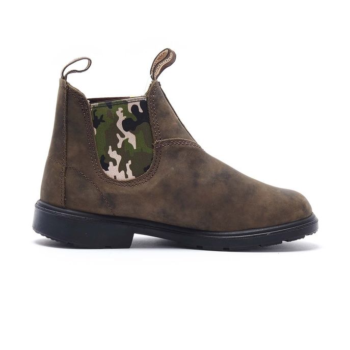 BLUNDSTONE FOOTWEAR EL SIDE BOOT RUSTIC Bambino Brown camouflage Mascheroni Sportswear