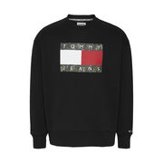 FELPA BIG FLAG CAMO IN COTONE FELPATO Uomo Nero FELPA BIG FLAG CAMO IN COTONE FELPATO Uomo Nero