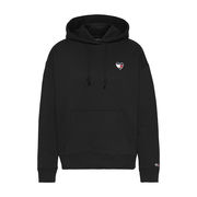 FELPA CAPPUCCIO CON BANIDIERINA A CUORE Donna Nero FELPA CAPPUCCIO CON BANIDIERINA A CUORE Donna Nero