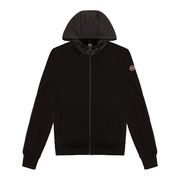 FELPA CAPPUCCIO E INSERTI IN NYLON Uomo Nero FELPA CAPPUCCIO E INSERTI IN NYLON Uomo Nero