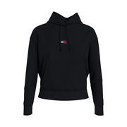 FELPA CAPPUCCIO E LOGO BADGE IN COTONE FELPATO Donna Nero FELPA CAPPUCCIO E LOGO BADGE IN COTONE FELPATO Donna Nero