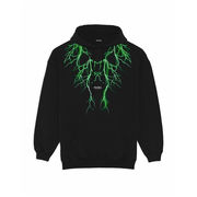 FELPA CAPPUCCIO E STAMPA GREEN LIGHTNING Bambino Nero FELPA CAPPUCCIO E STAMPA GREEN LIGHTNING Bambino Nero