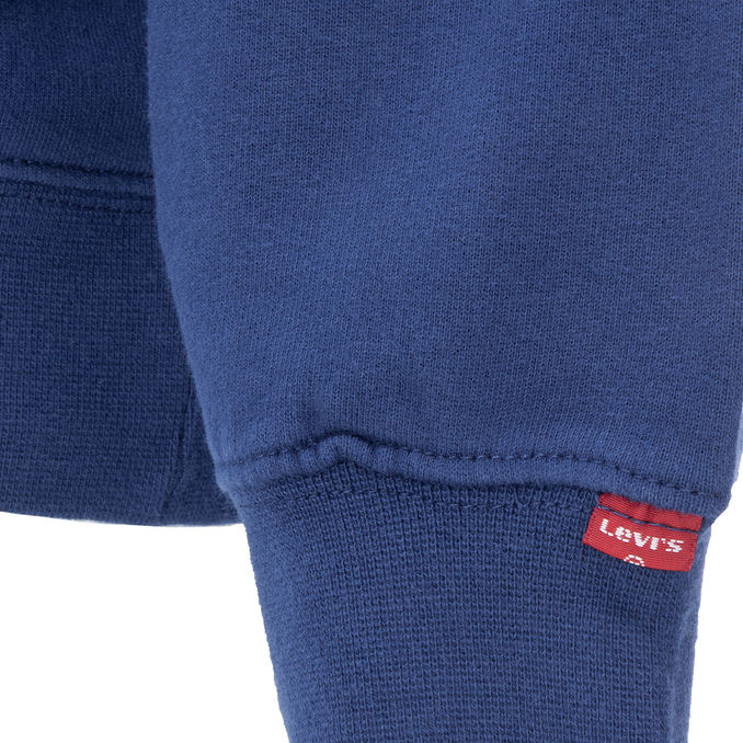 FELPA CAPPUCCIO E TASCONE RED TAB LOGO Uomo Navy peony