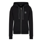 FELPA CAPPUCCIO ZIP LOGO Donna Nero FELPA CAPPUCCIO ZIP LOGO Donna Nero