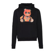 FELPA CON CAPPUCCIO BURNING PANDY Uomo Black FELPA CON CAPPUCCIO BURNING PANDY Uomo Black