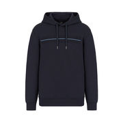 FELPA CON CAPPUCCIO E DOPPIO LOGO A RILIEVO Uomo Navy FELPA CON CAPPUCCIO E DOPPIO LOGO A RILIEVO Uomo Navy