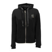 FELPA CON CAPPUCCIO E PROFILI IN LUREX Donna Nero FELPA CON CAPPUCCIO E PROFILI IN LUREX Donna Nero