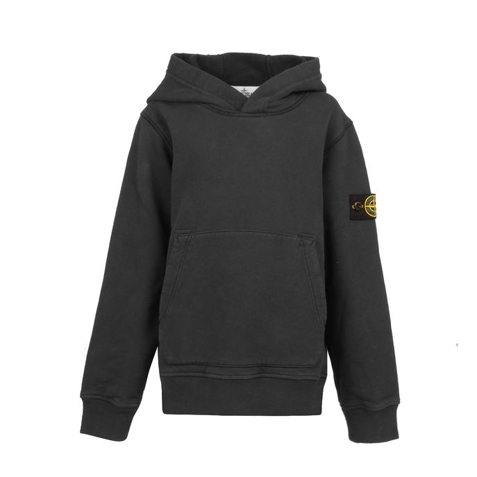 FELPA CON CAPPUCCIO E TASCA MARSUPIO Kids Charcoal