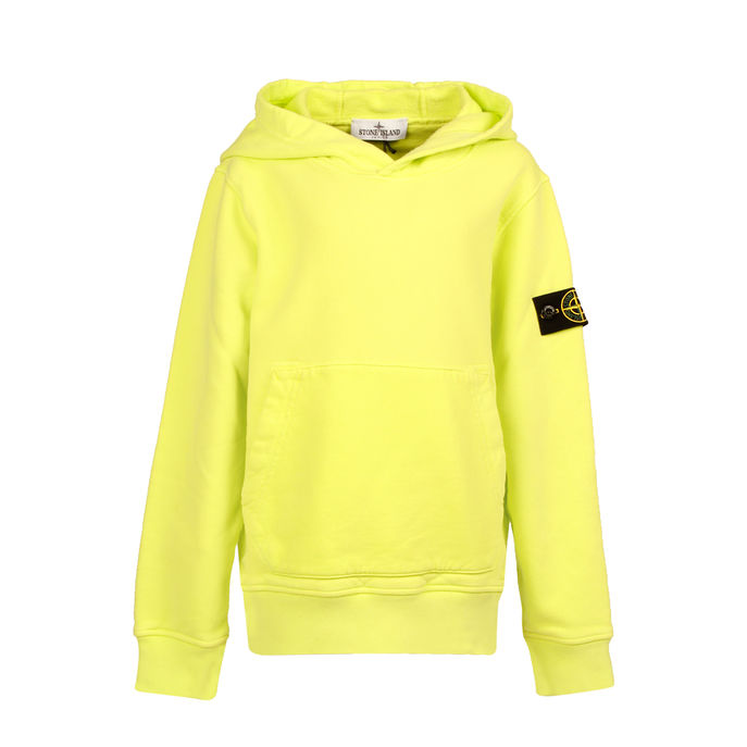 FELPA CON CAPPUCCIO E TASCA MARSUPIO Kids Lemon